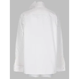 CAMICIA CON COLLO LAVALLIÈRE IN POPELINE