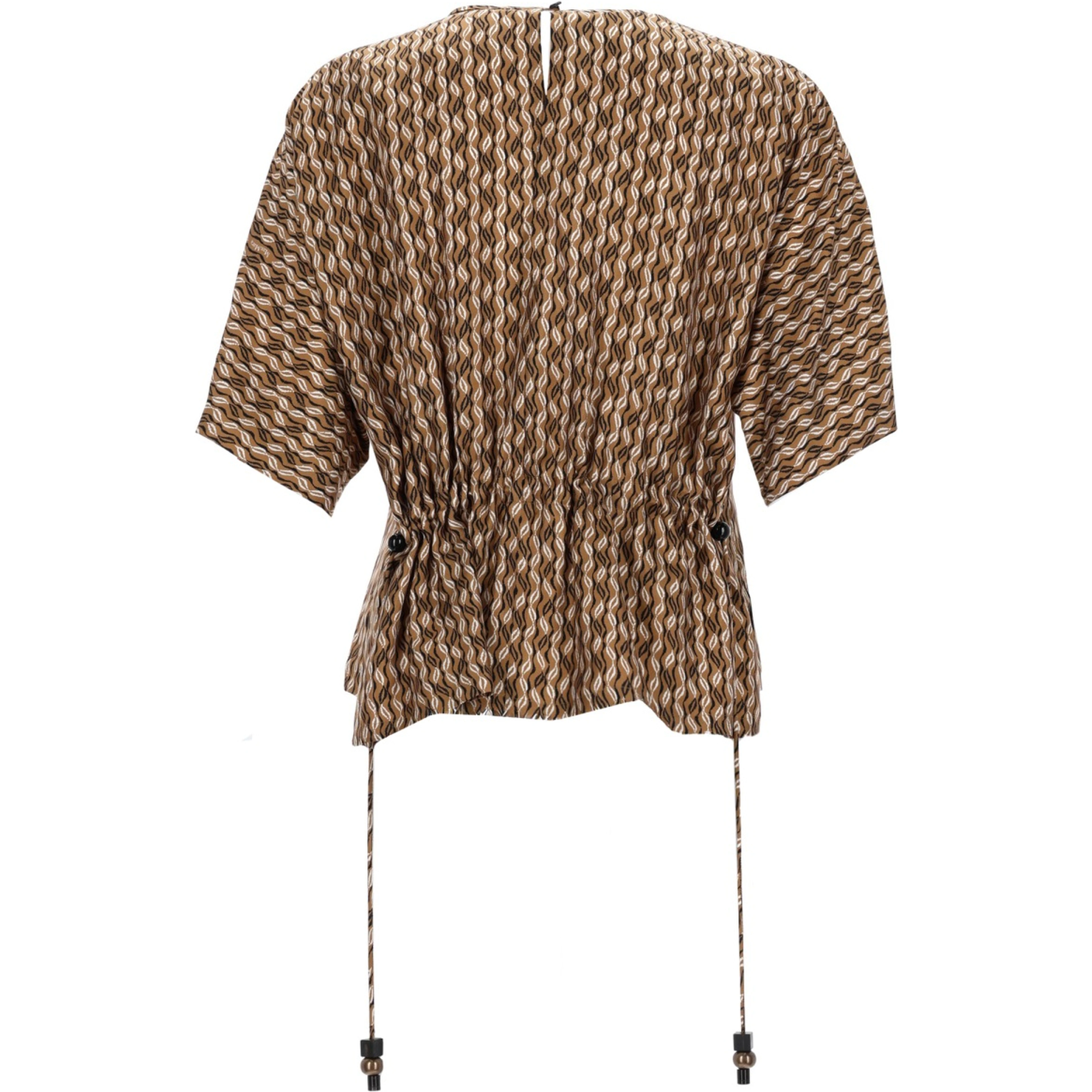 PRINTED SILK BLOUSE