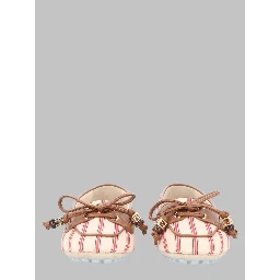 MOCASSINO IN CANVAS FF E PELLE
