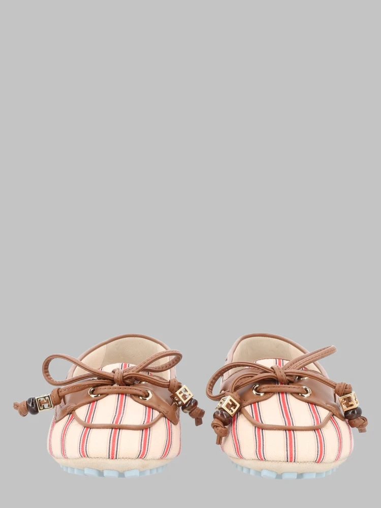 MOCASSINO IN CANVAS FF E PELLE