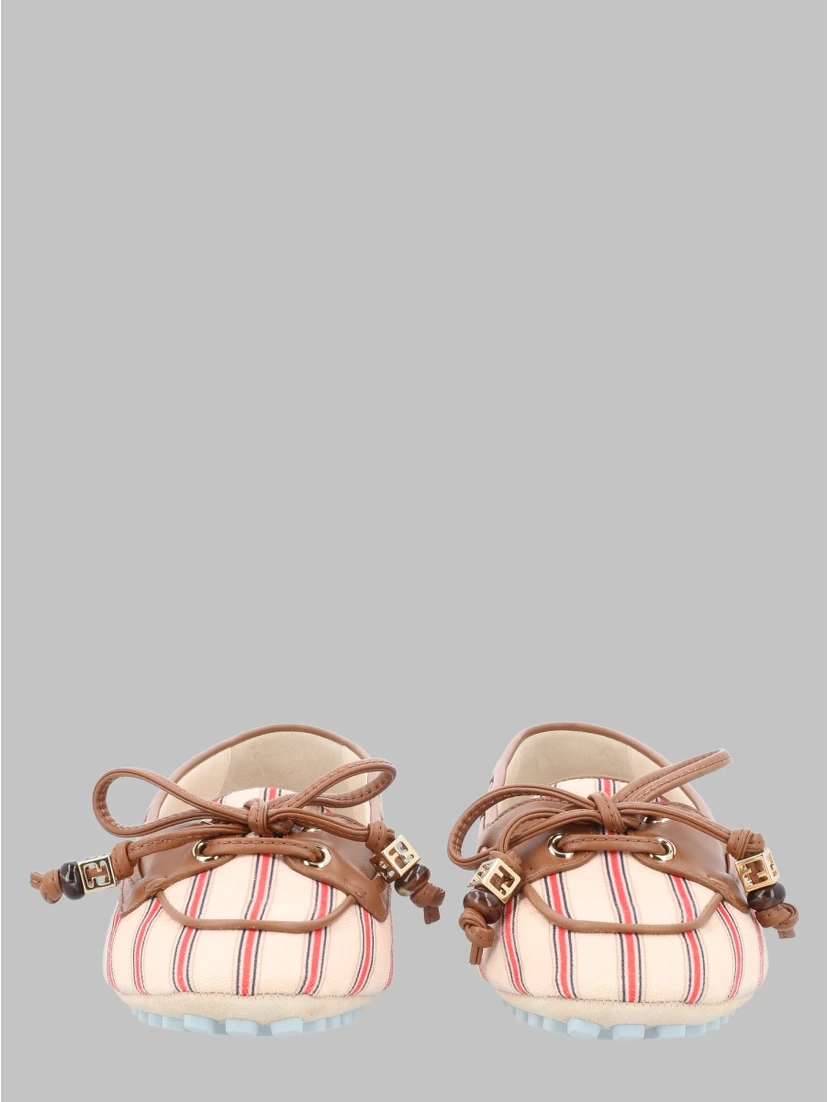 MOCASSINO IN CANVAS FF E PELLE
