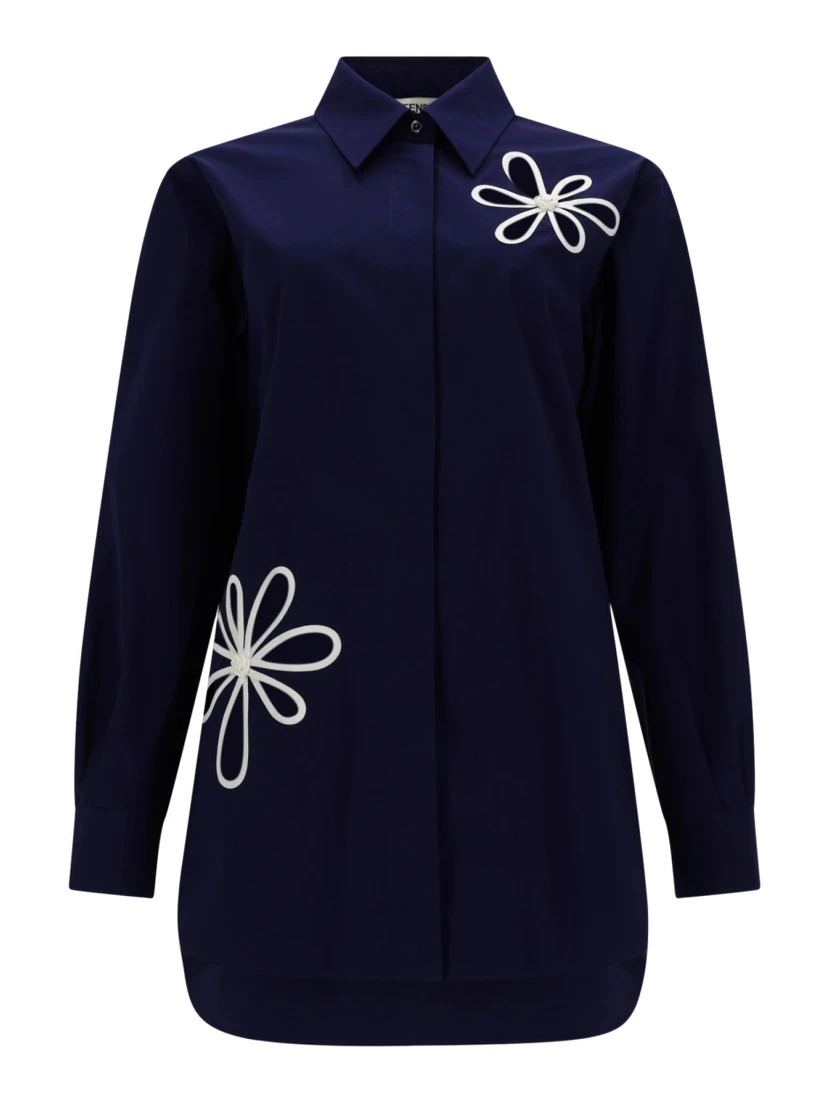 CAMICIA IN POPELINE DI COTONE