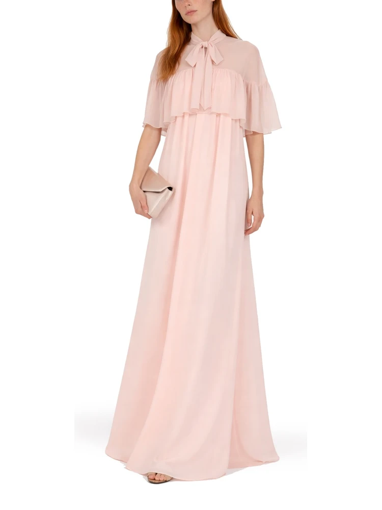SILK CAPE WITH BOW alternative