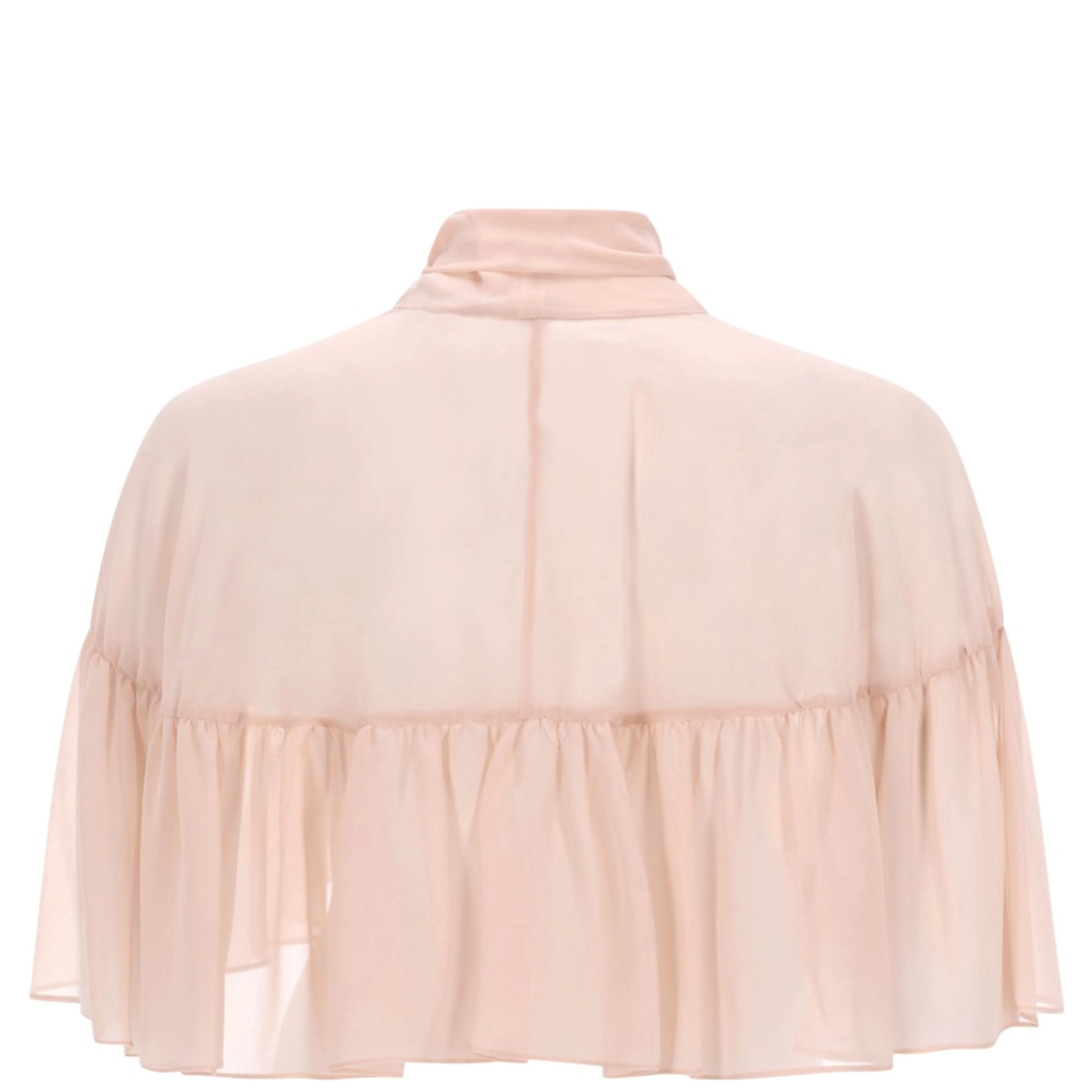SILK CAPE WITH BOW