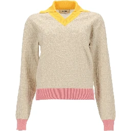 MAGLIA IN COTONE E SETA