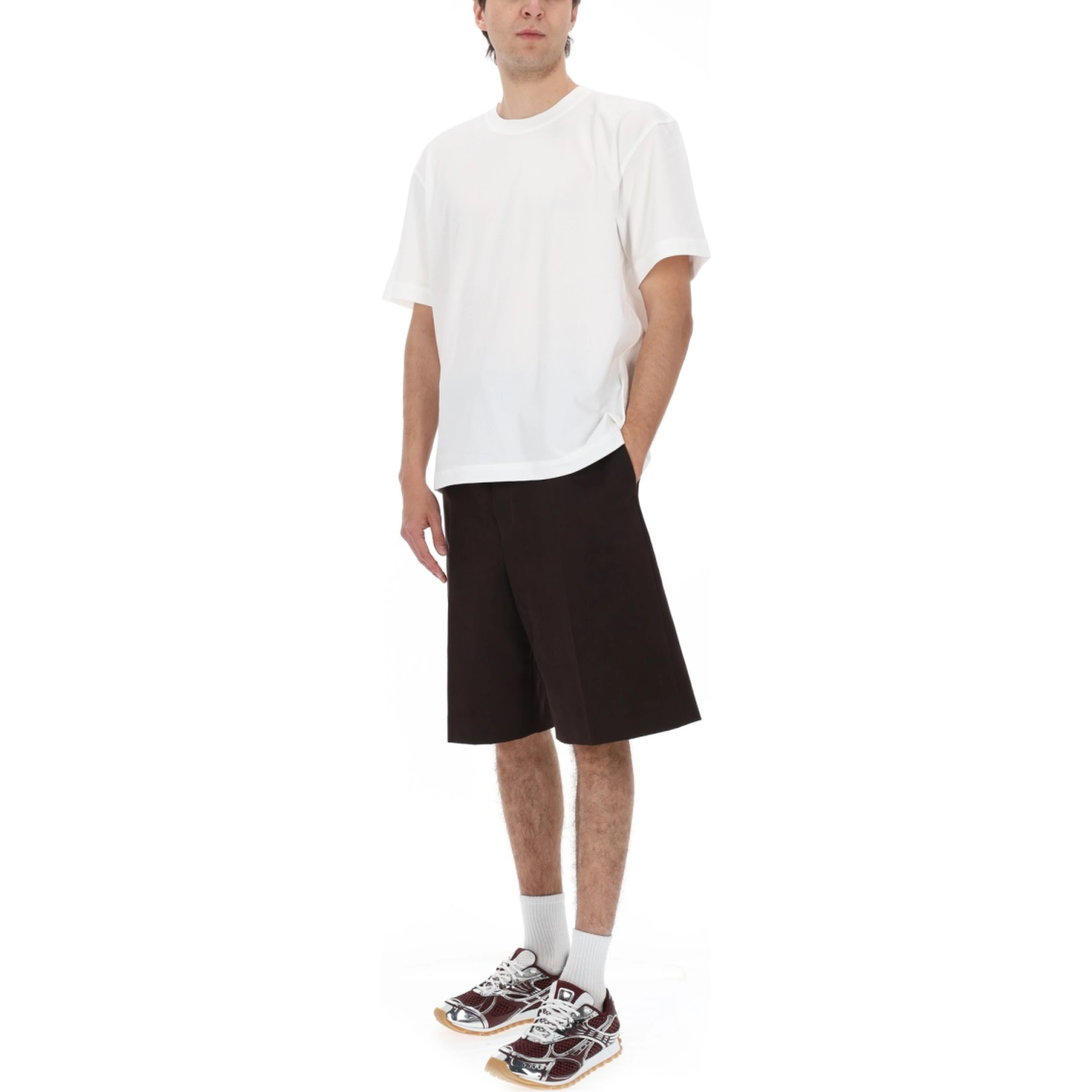 SHORTS IN GABARDINE DI COTONE