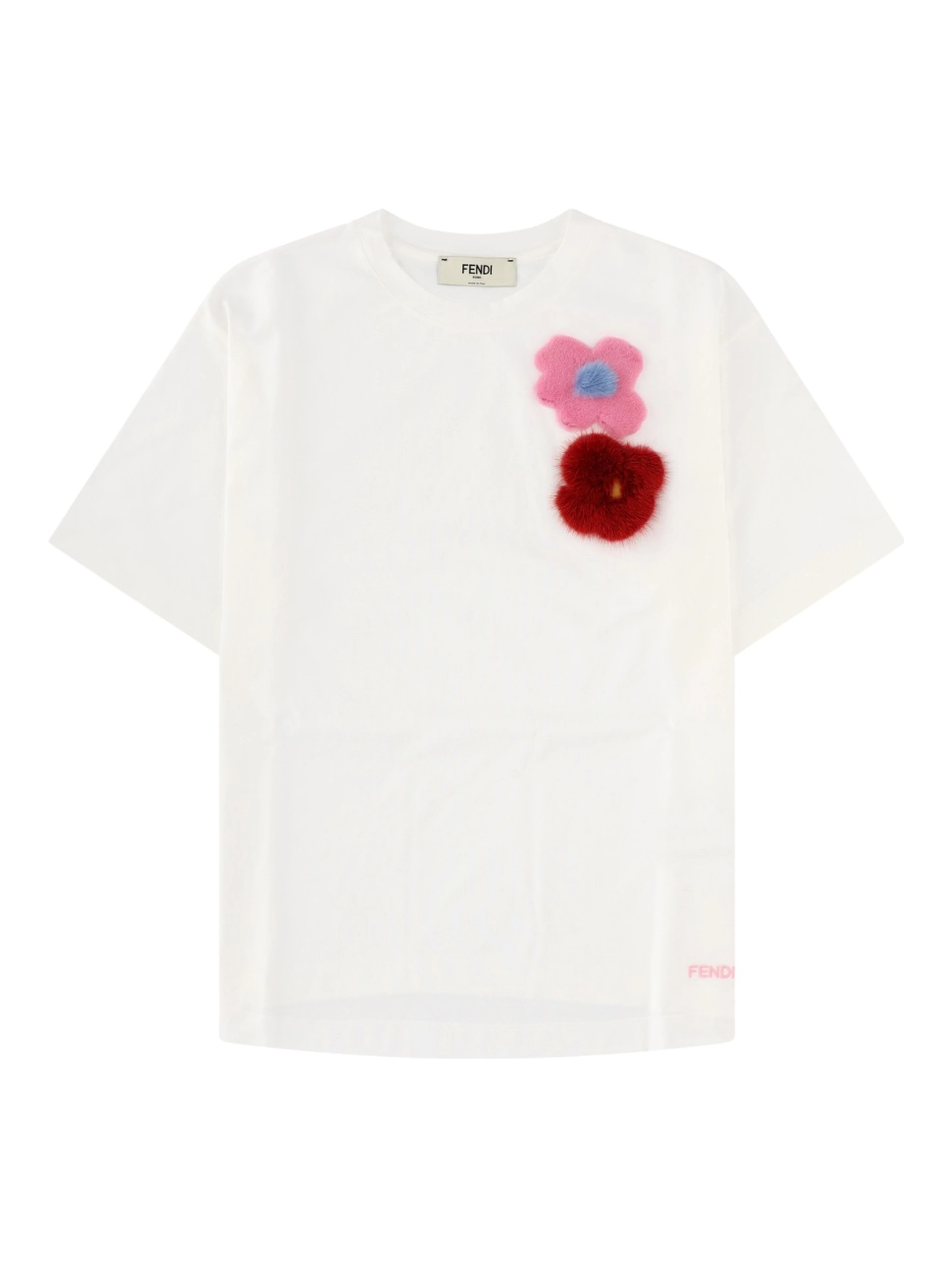 T-SHIRT CON SPILLE "SUNNY SIDE FLOWERS"