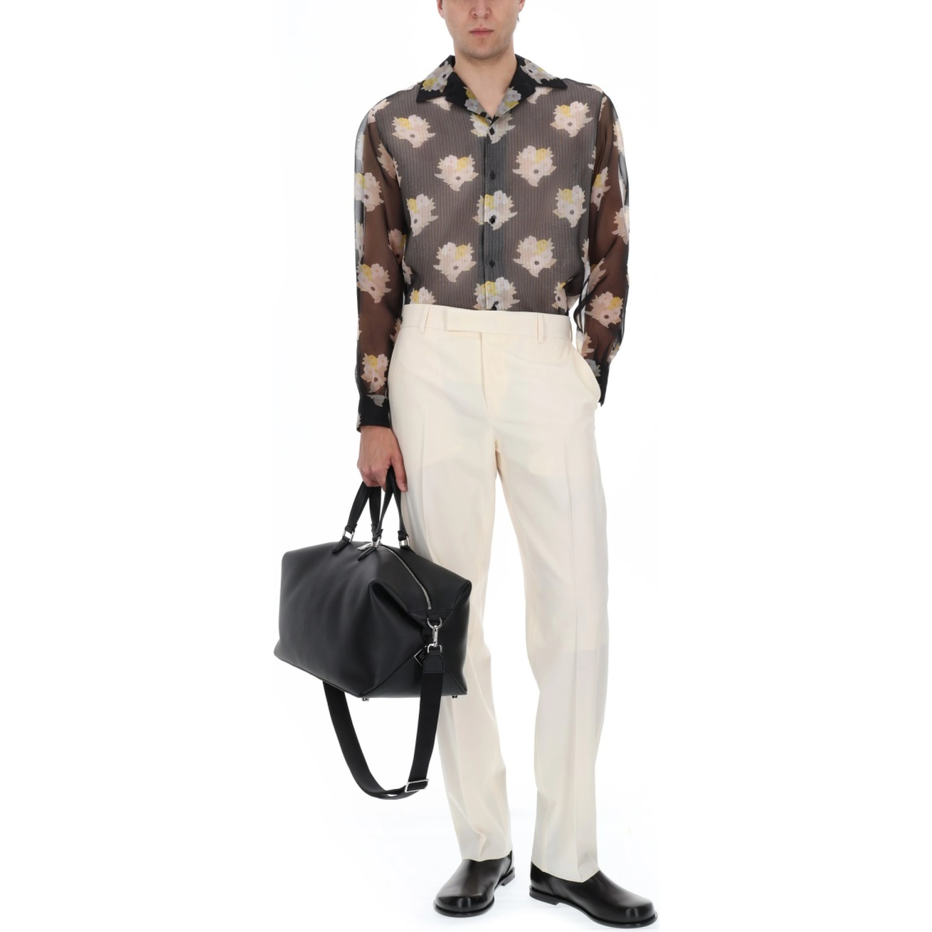 CAMICIA OVERSIZE IN SETA E COTONE