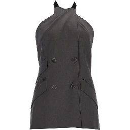 SLEEVELESS WOOL TOP