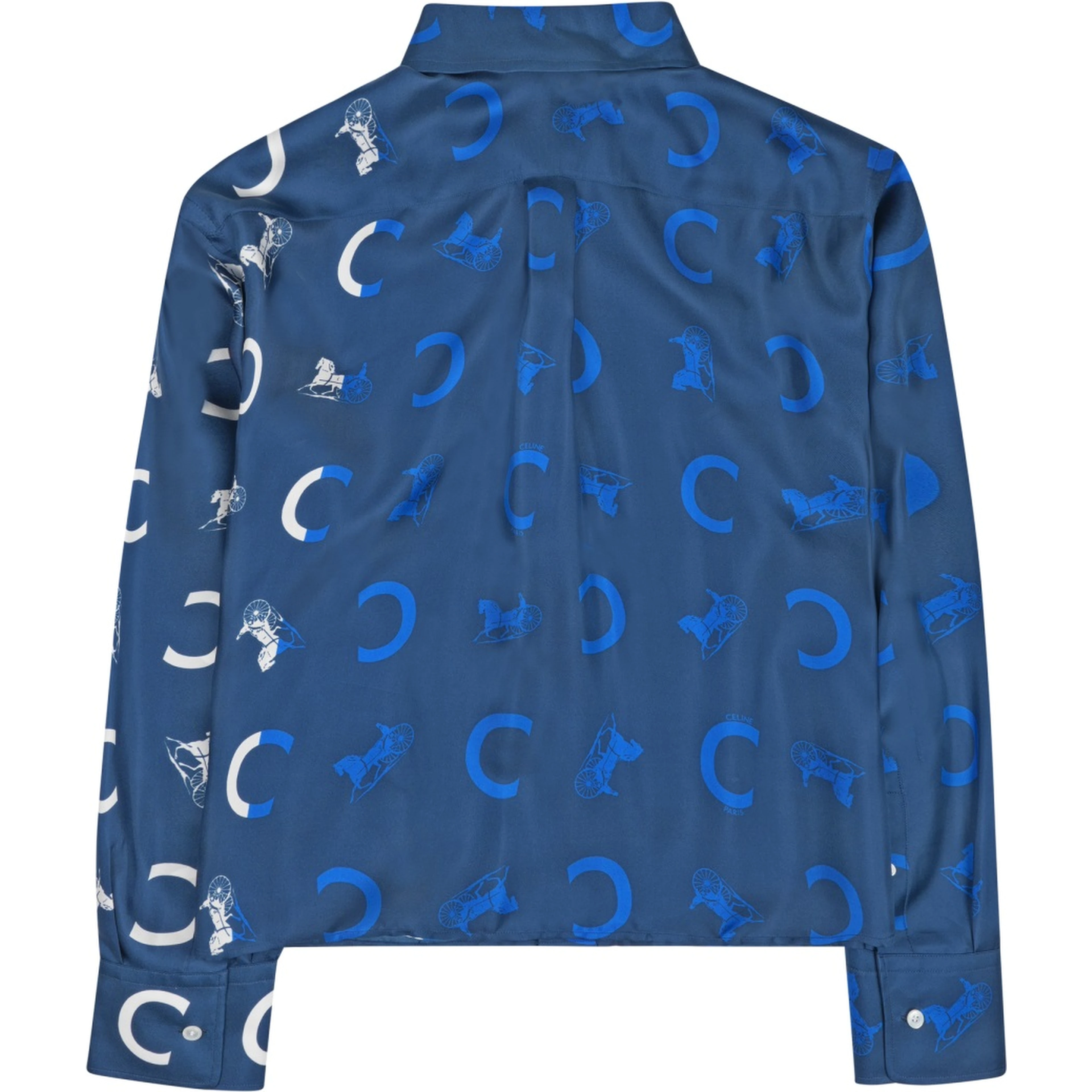 CAMICIA CORTA IN TWILL DI SETA