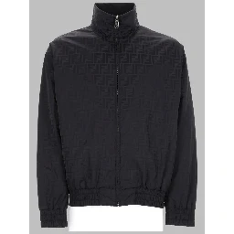 GIACCA BOMBER CON TRAMA "FF"