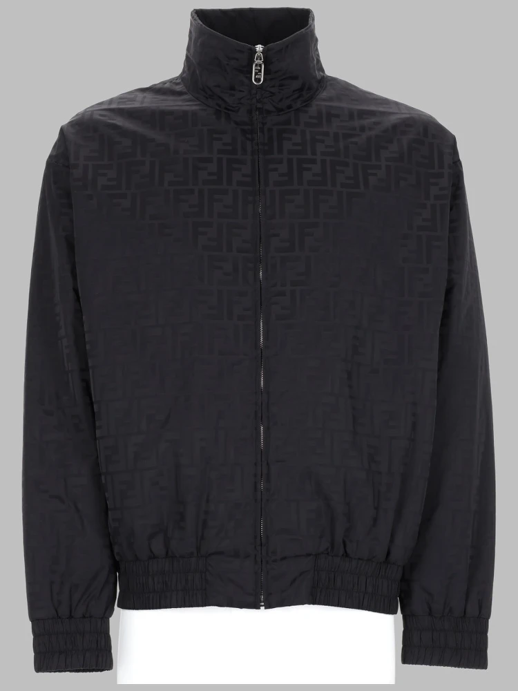 GIACCA BOMBER CON TRAMA "FF"