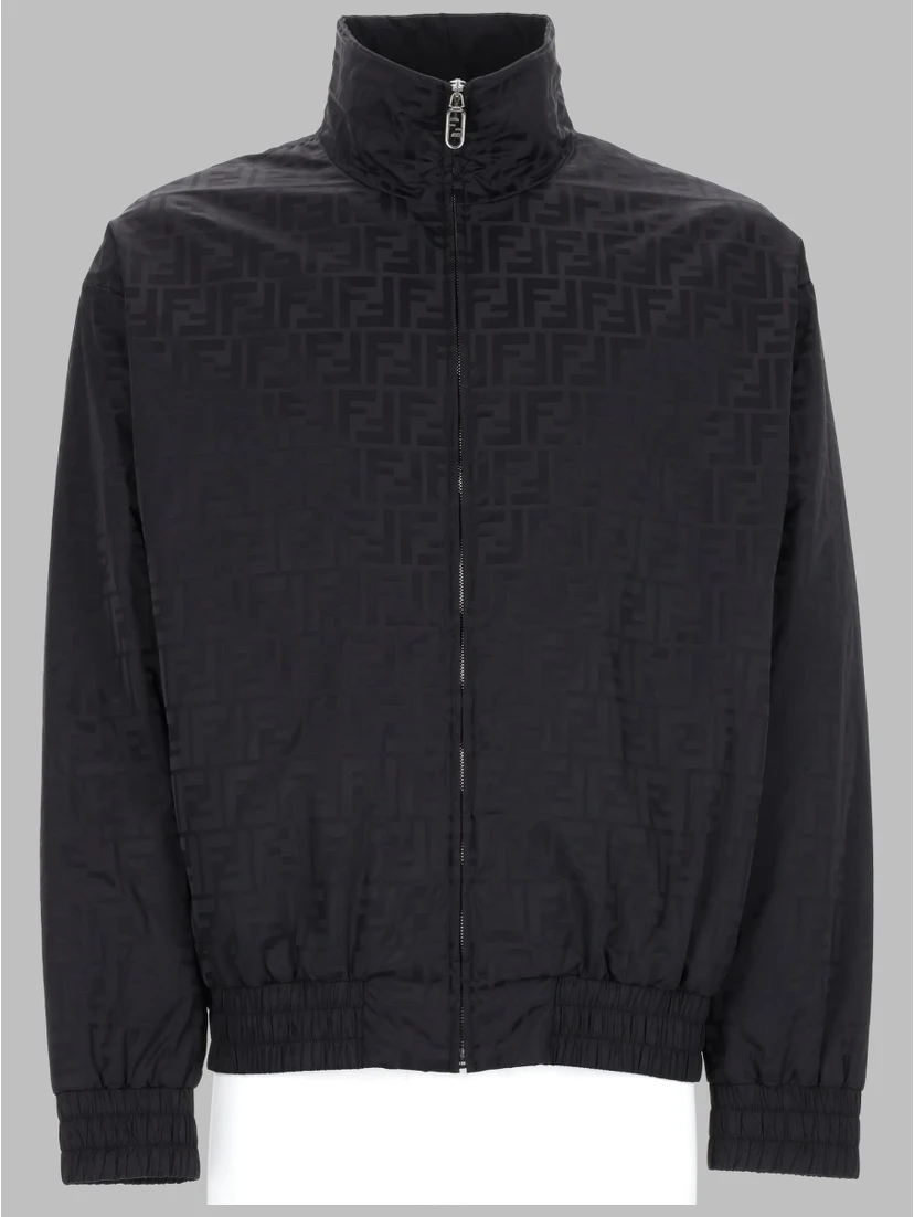 GIACCA BOMBER CON TRAMA "FF"