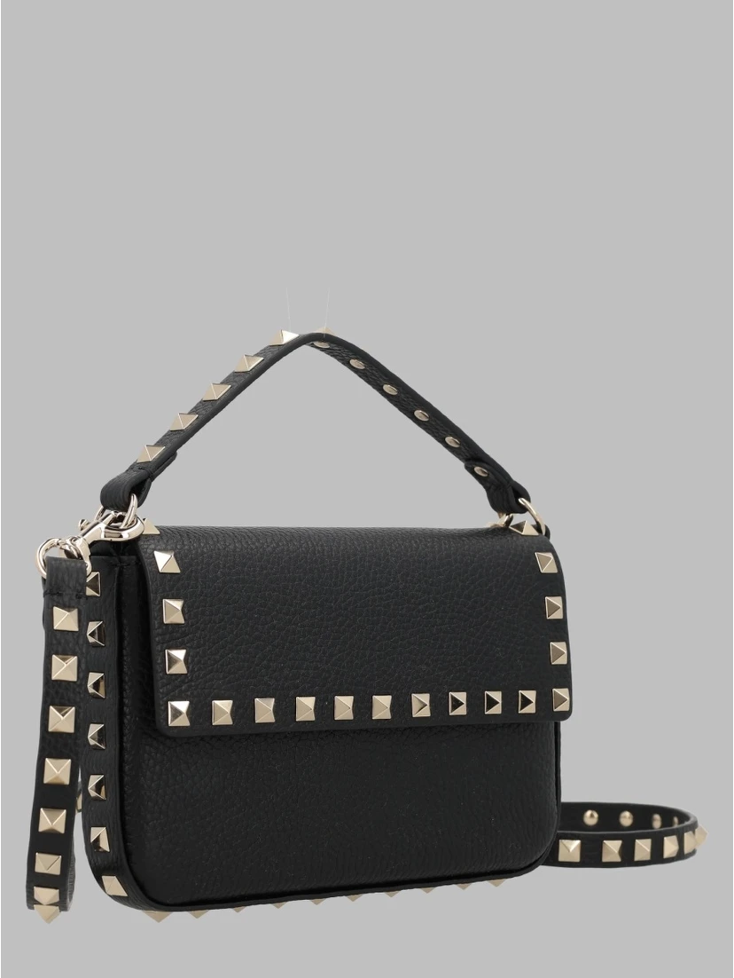 POUCH ROCKSTUD IN VITELLO GRANATO
