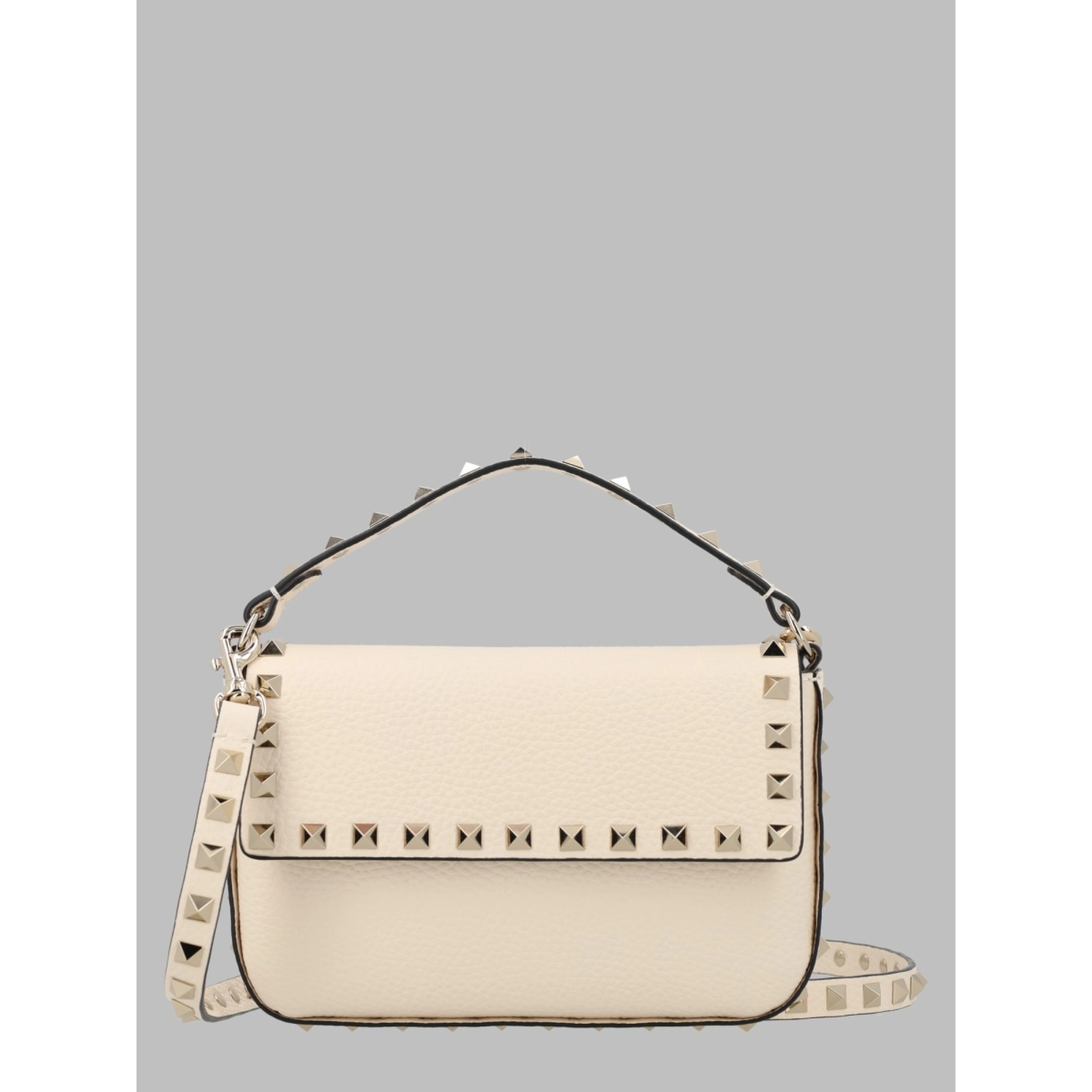POUCH ROCKSTUD IN VITELLO GRANATO