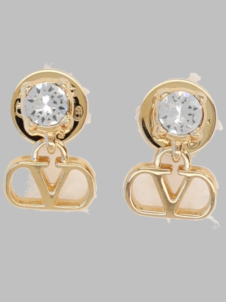 ORECCHINI "VLOGO SIGNATURE" CON STRASS