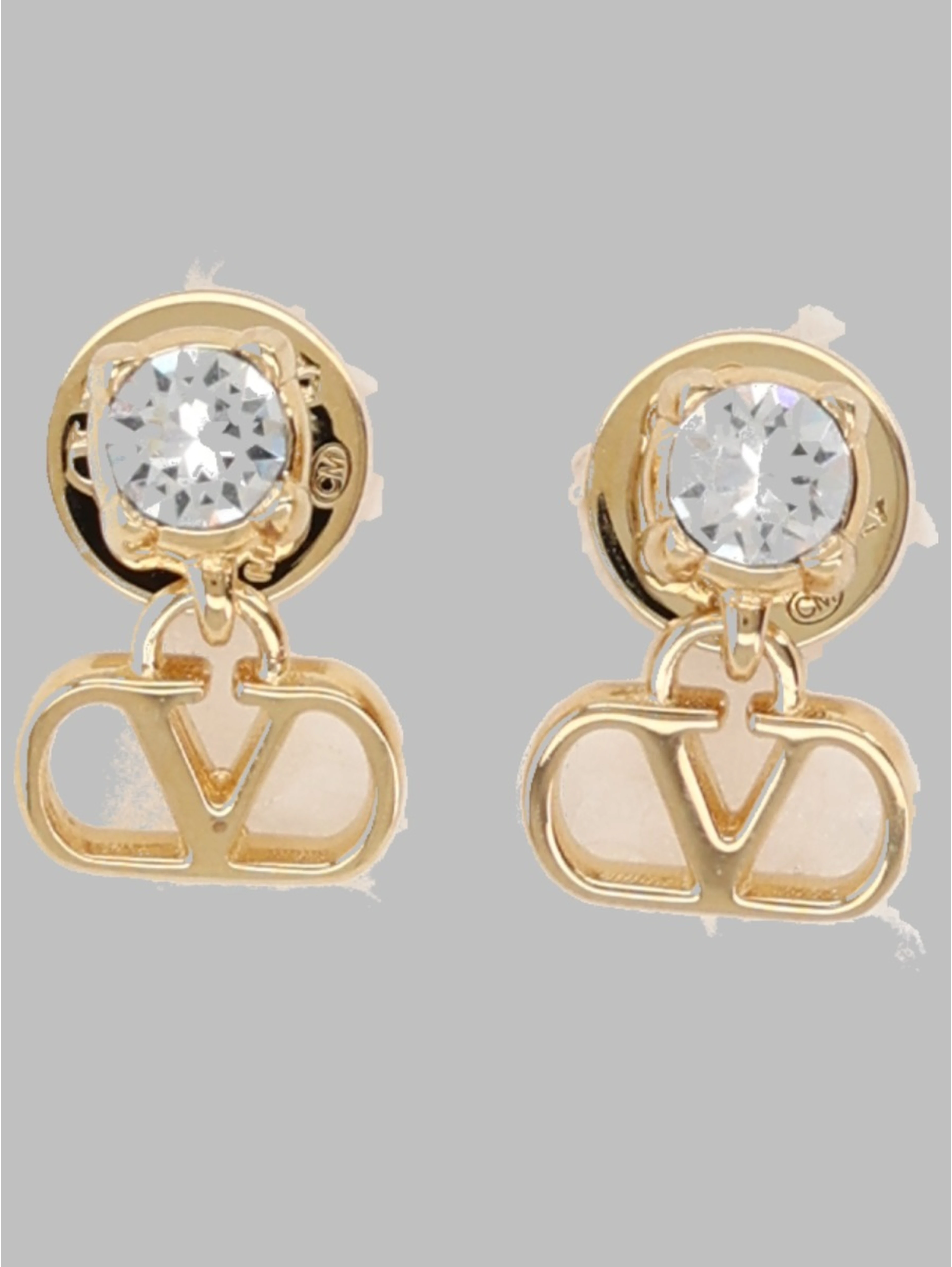 ORECCHINI "VLOGO SIGNATURE" CON STRASS