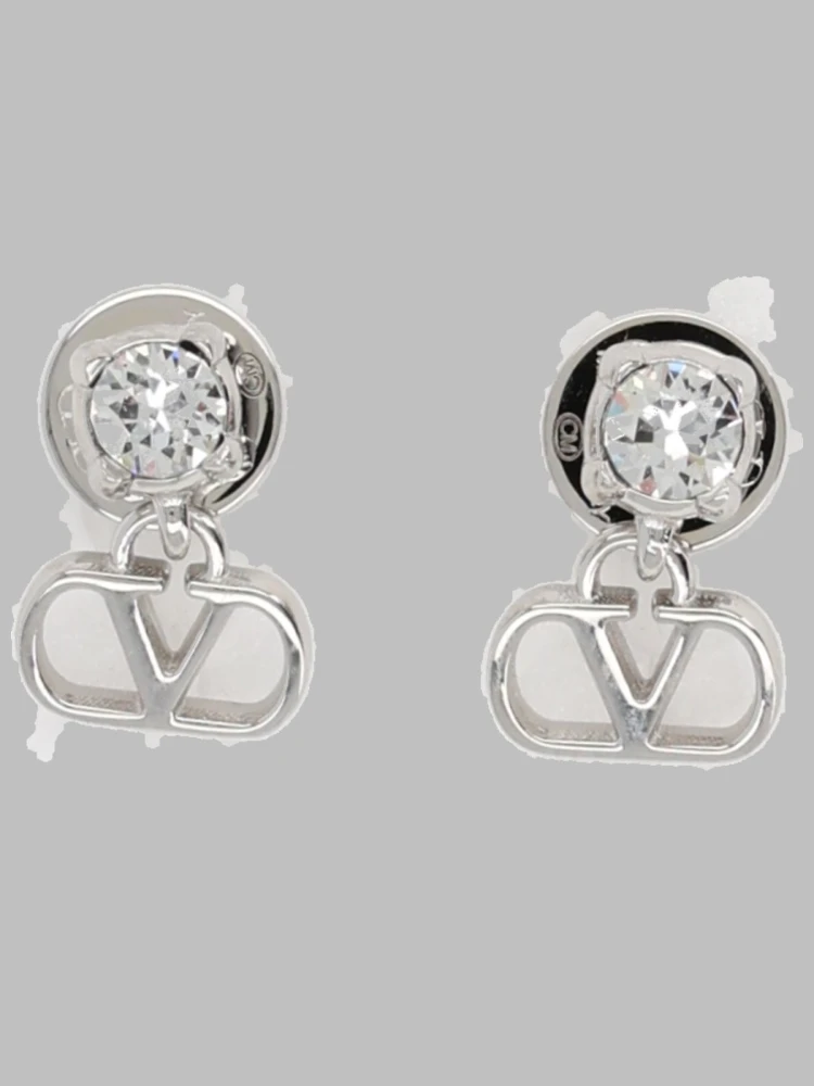 ORECCHINI "VLOGO SIGNATURE" CON STRASS