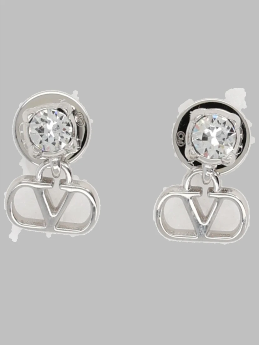 ORECCHINI "VLOGO SIGNATURE" CON STRASS