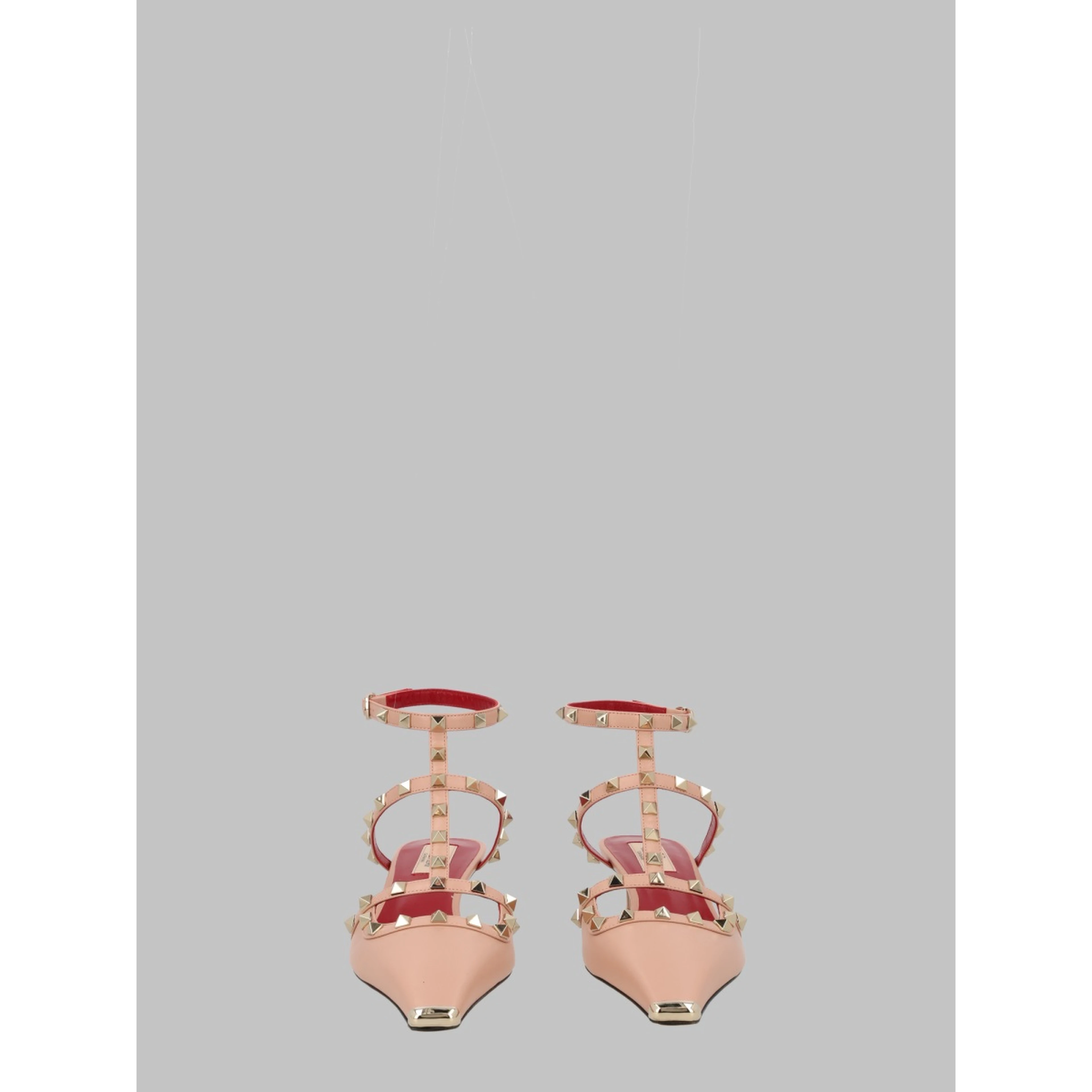 DÉCOLLETÉ "ROCKSTUD" IN CAPRETTO