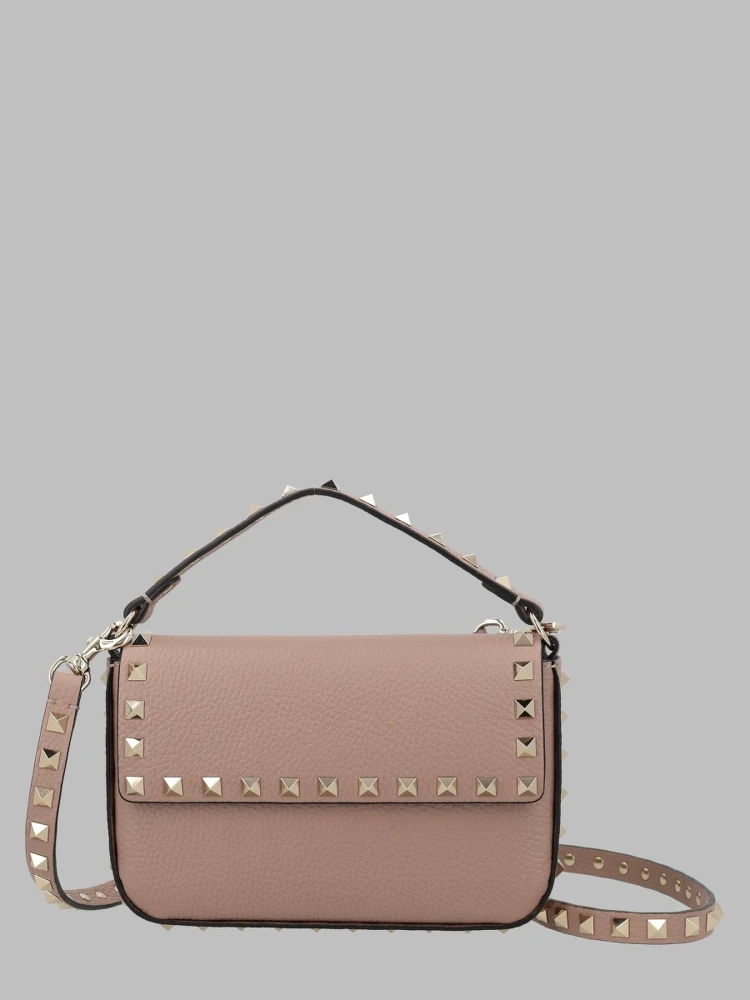 POUCH ROCKSTUD IN VITELLO GRANATO