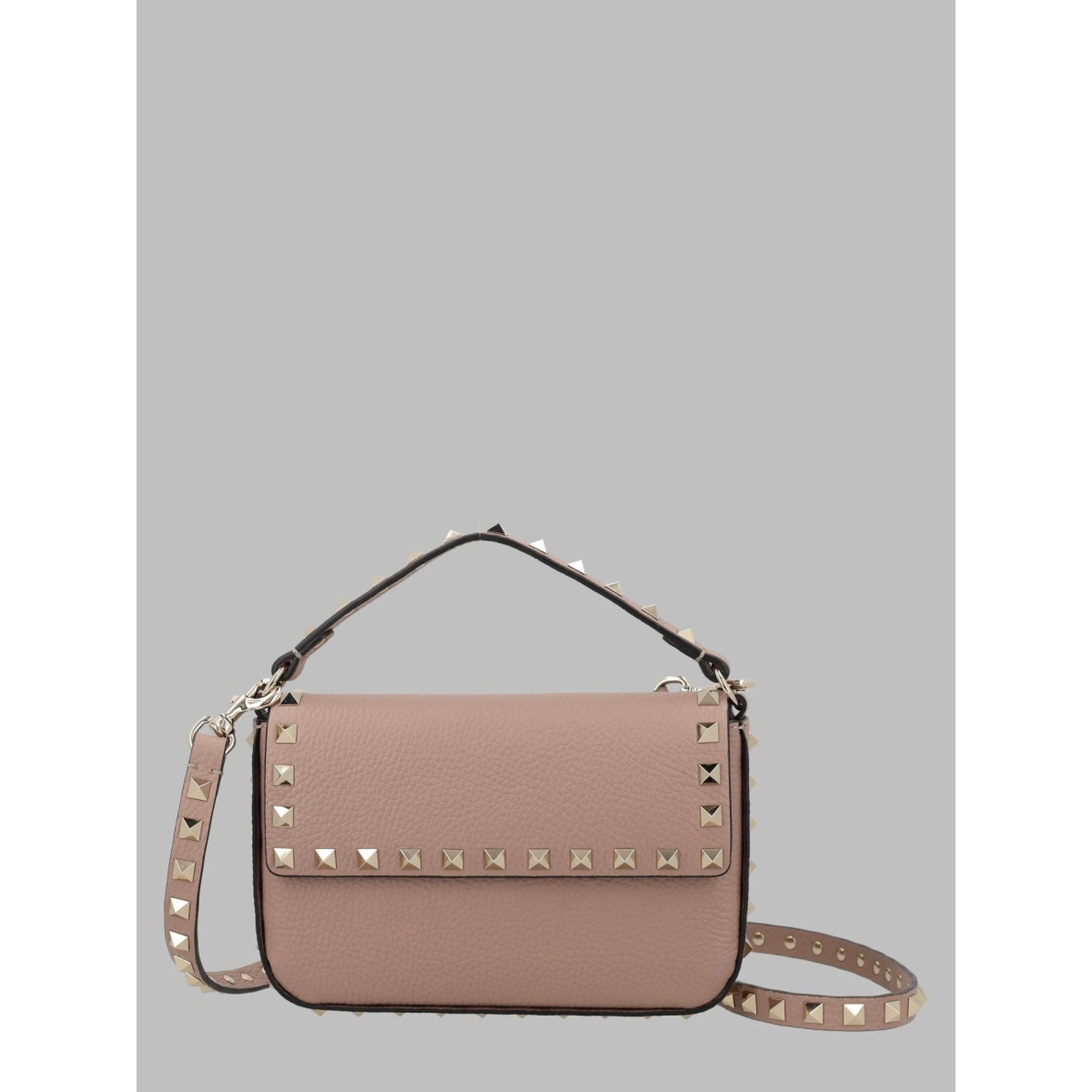 POUCH ROCKSTUD IN VITELLO GRANATO