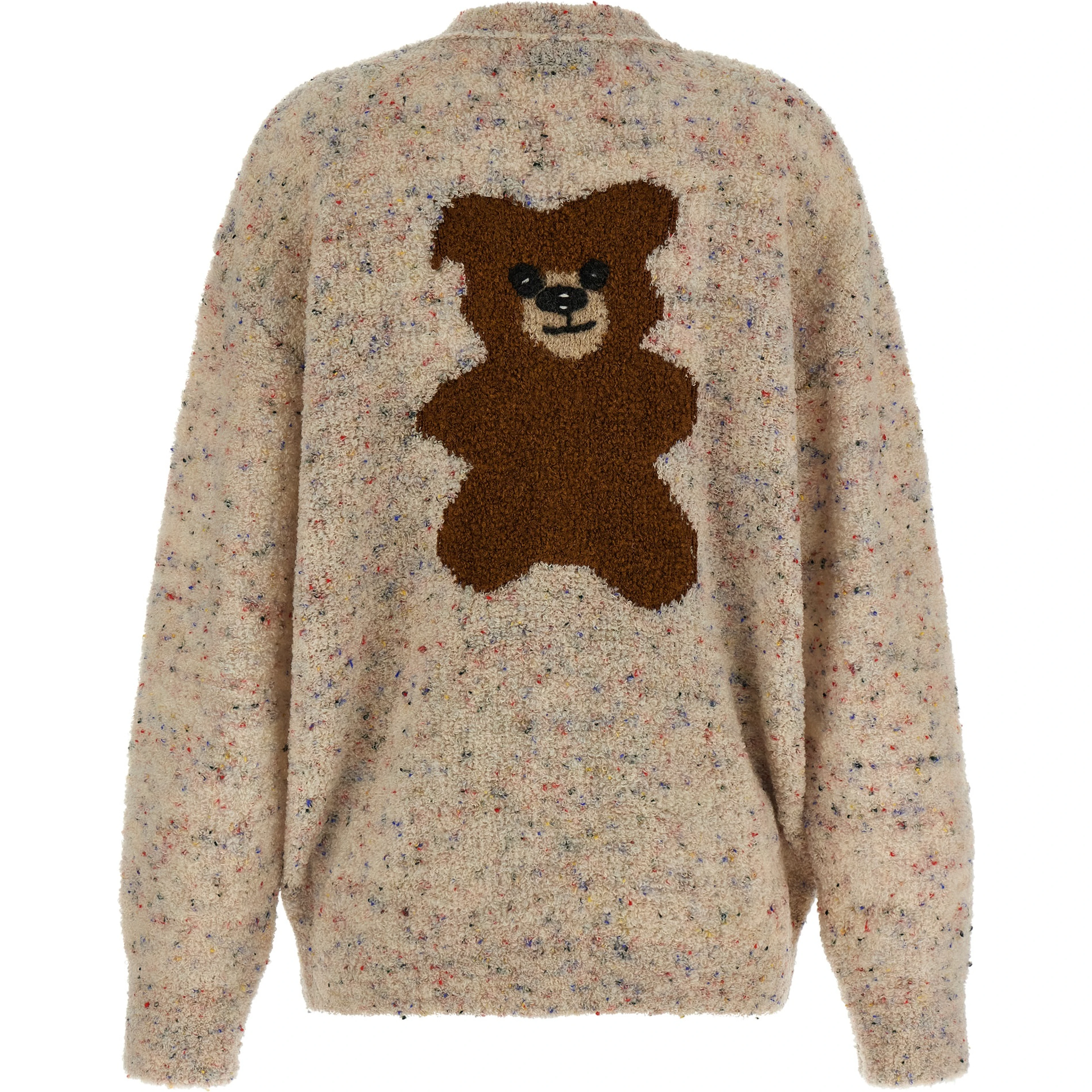 Beige Virgin Wool Cardigan