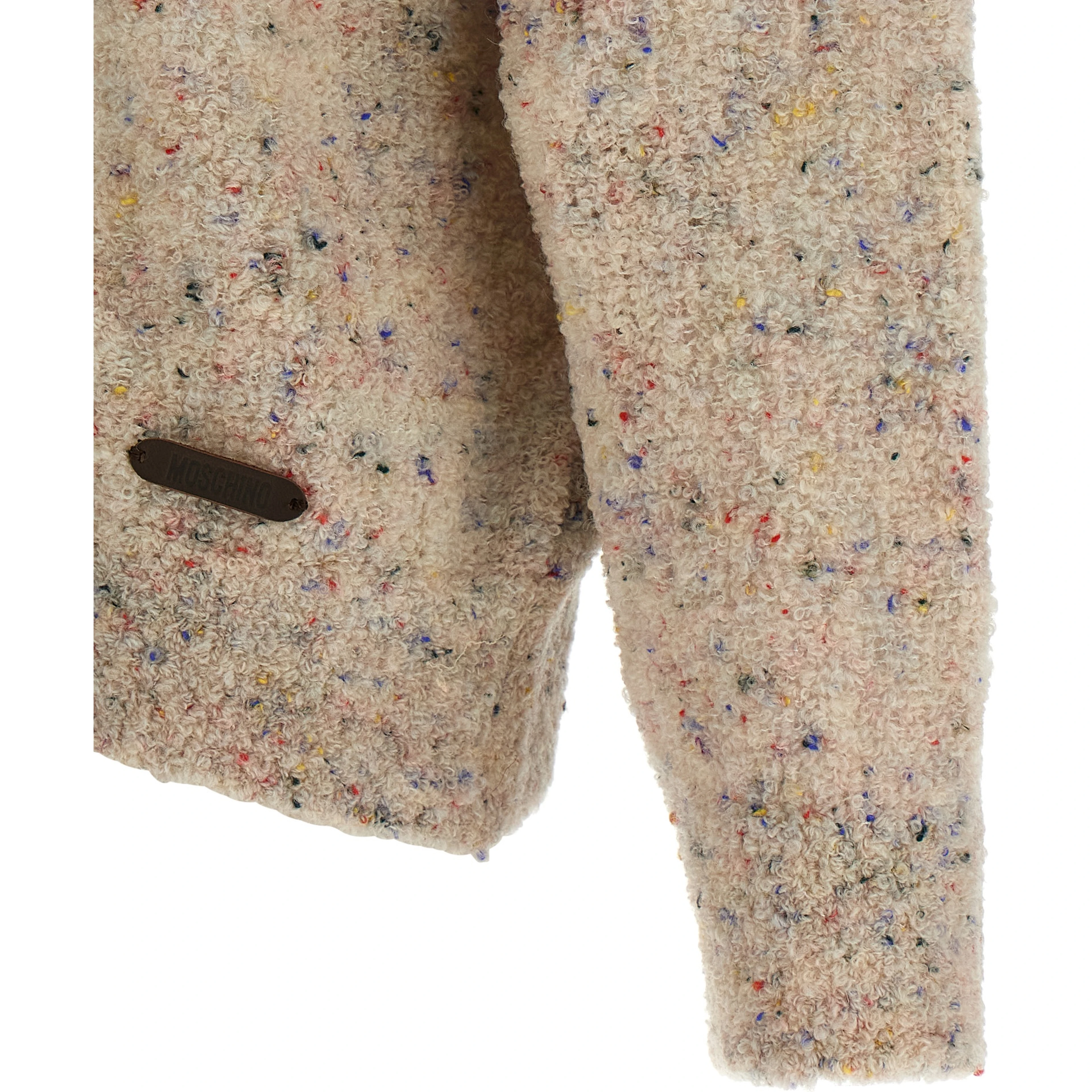 Beige Virgin Wool Cardigan