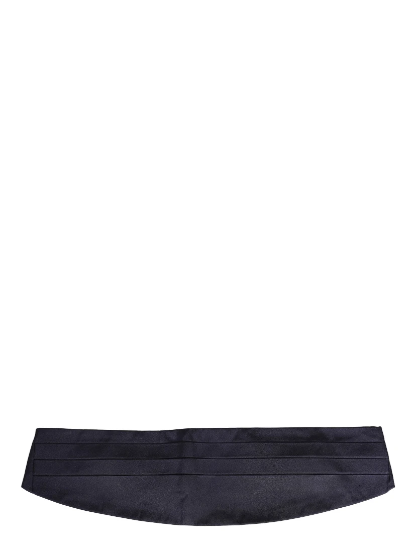 Dark Blue 100% Silk Belt Waist Cummerbund