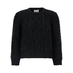 Black Wool Cardigan