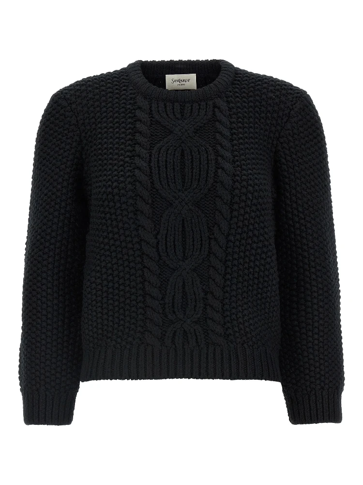 Black Wool Cardigan