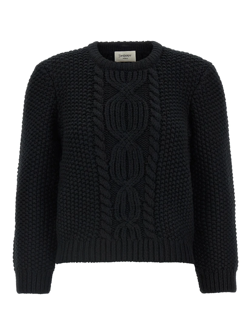 Black Wool Cardigan