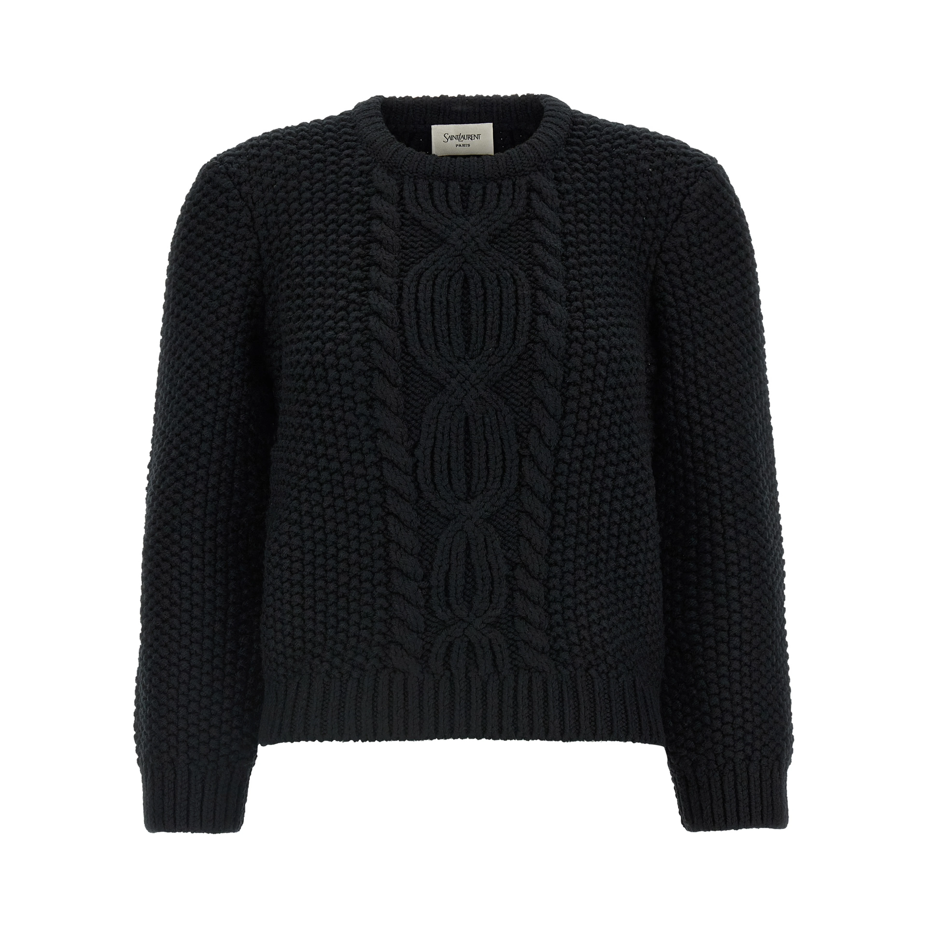 Black Wool Cardigan