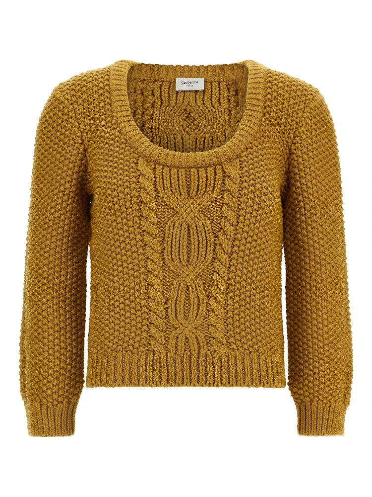 Bicolor Wool Cardigan