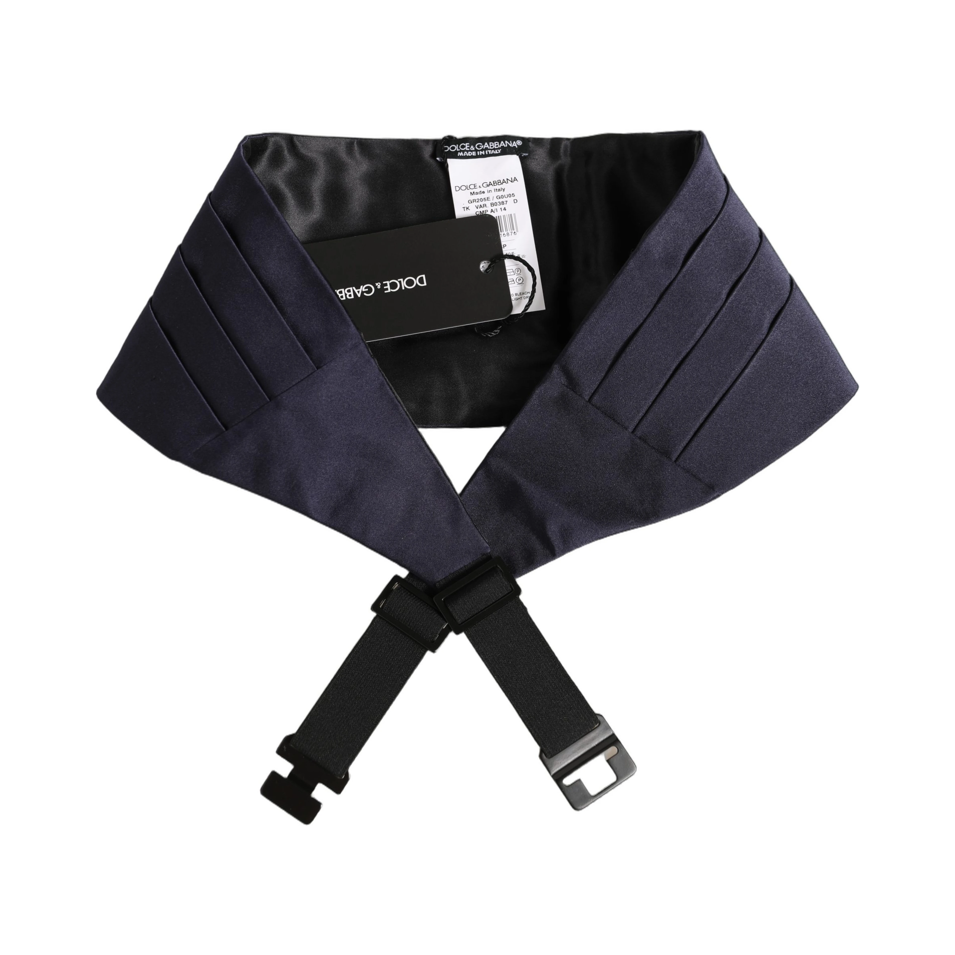 Dark Blue 100% Silk Belt Waist Cummerbund