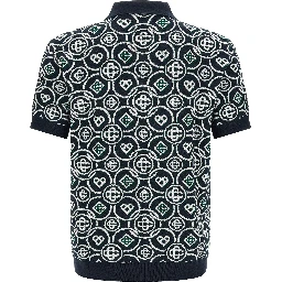 Blue Cotton Polo Shirt