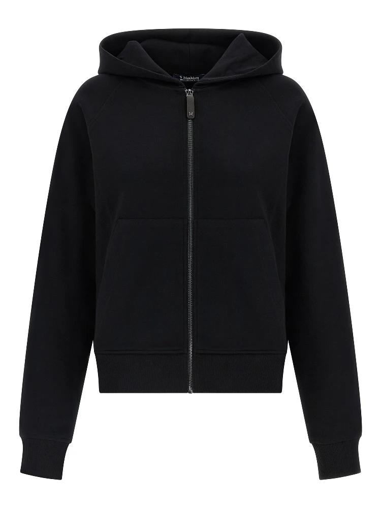 Black Cotton Sweatshirt