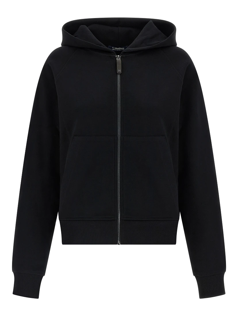 Black Cotton Sweatshirt