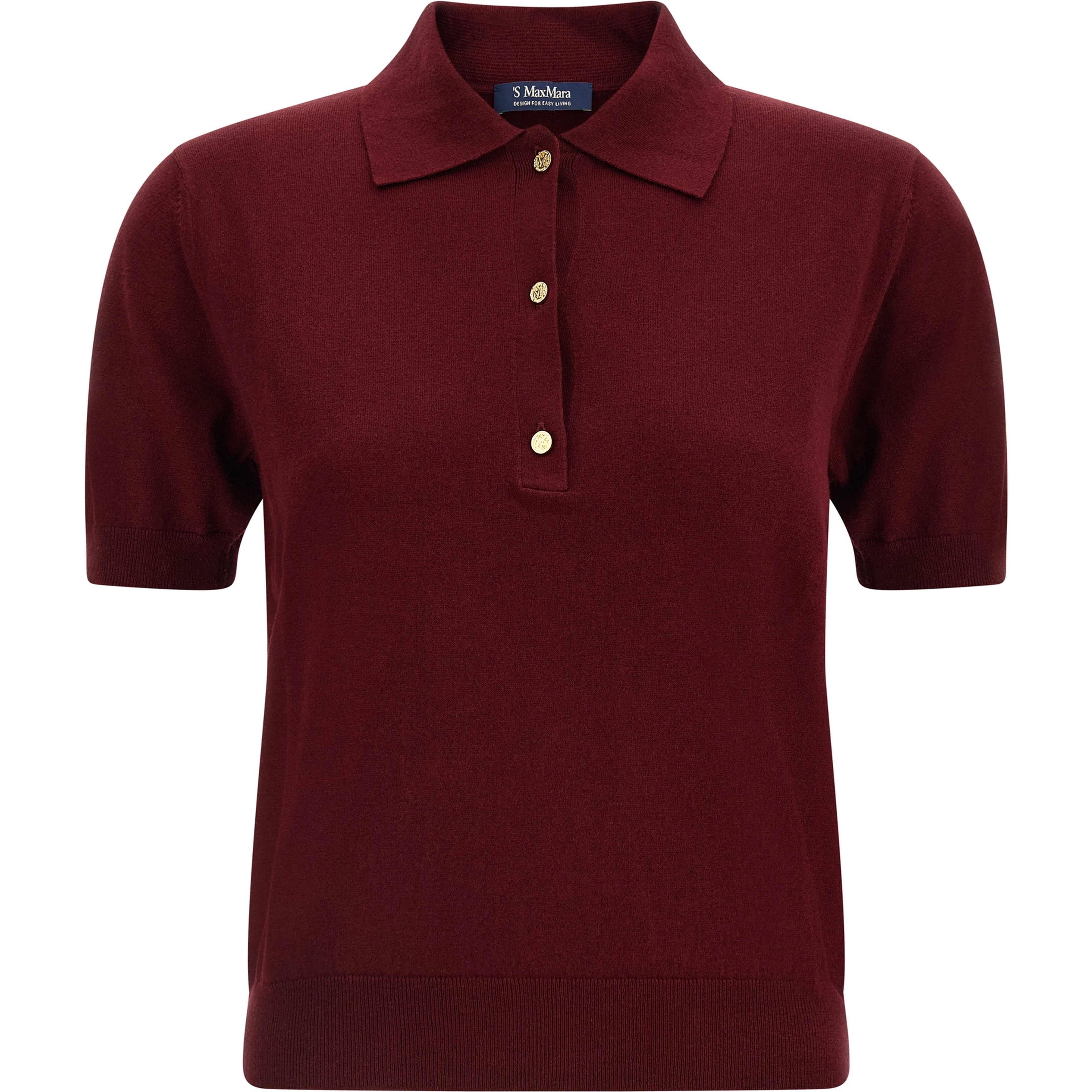 Bordeaux Cotton Polo Shirt