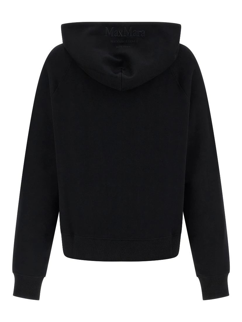 Black Cotton Sweatshirt