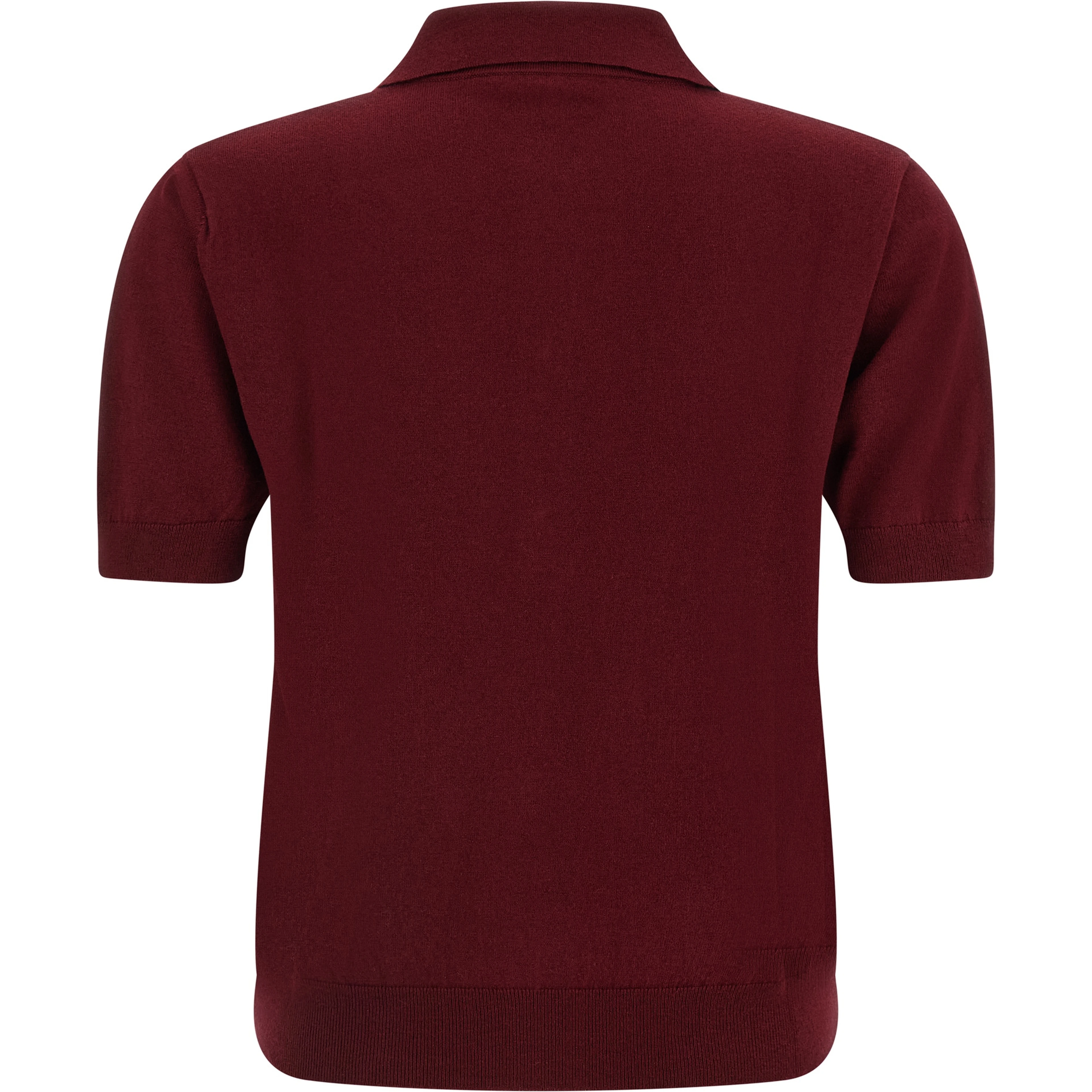 Bordeaux Cotton Polo Shirt