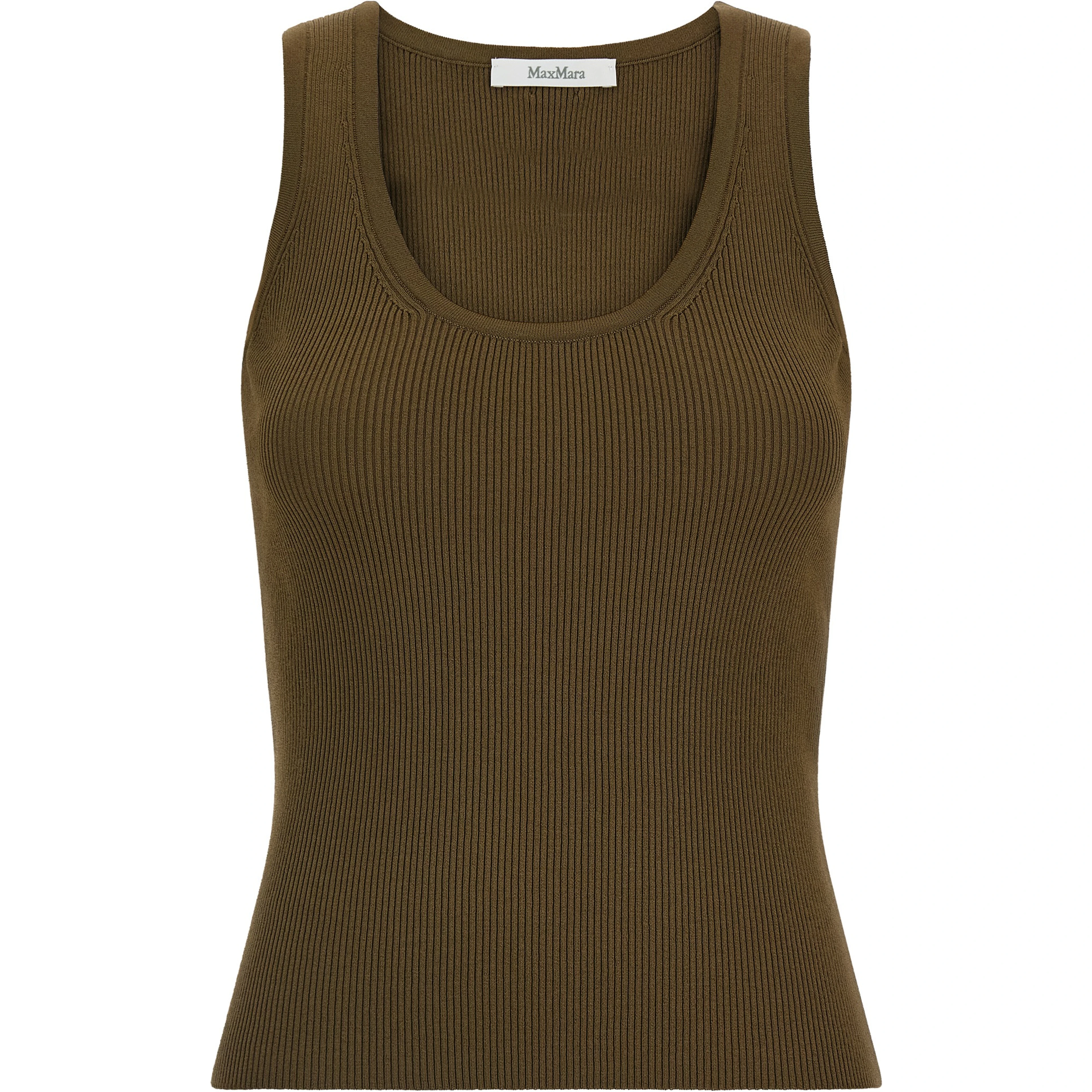 Bicolor Viscose Sleeveles T-Shirt