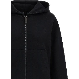 Black Cotton Sweatshirt