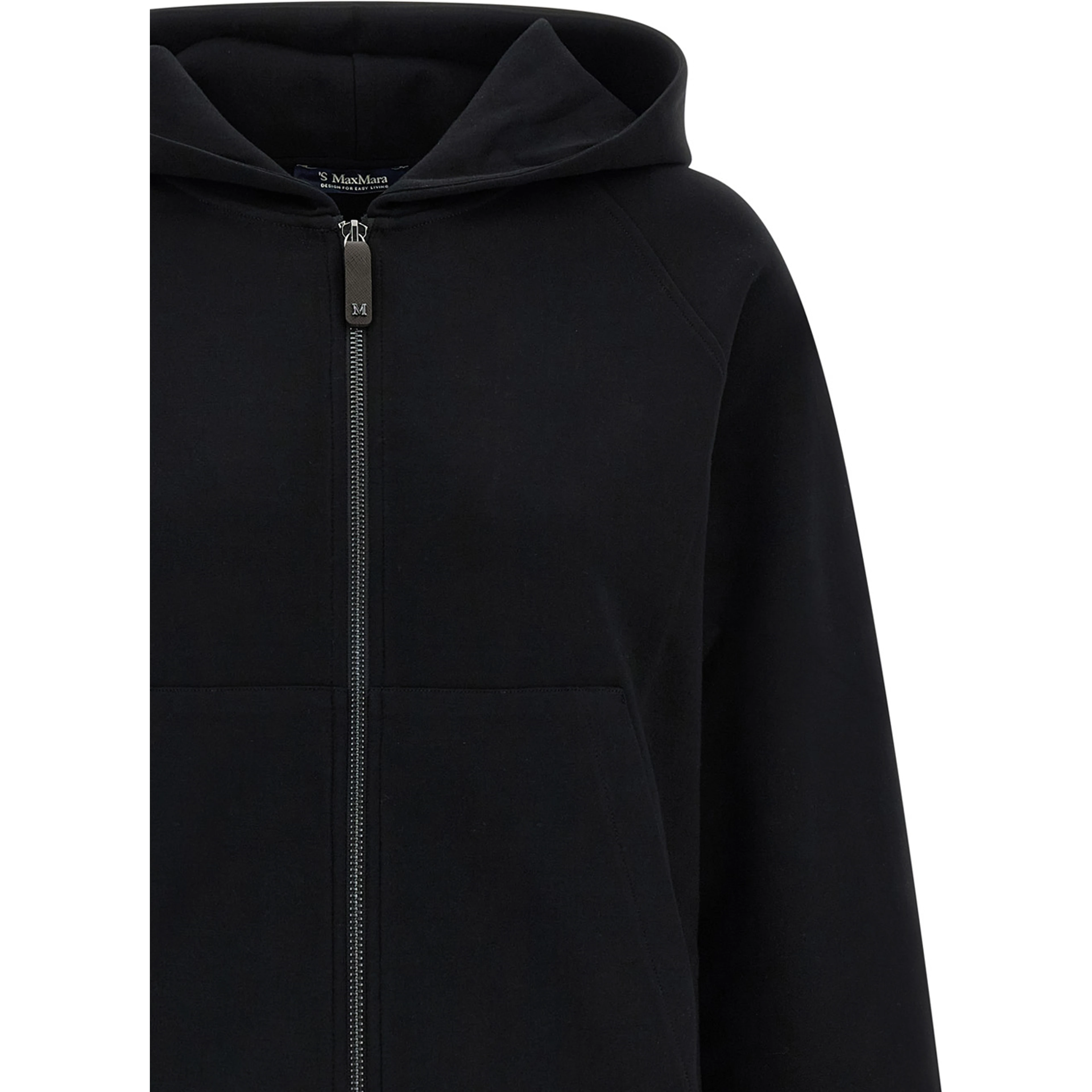 Black Cotton Sweatshirt