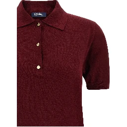 Bordeaux Cotton Polo Shirt