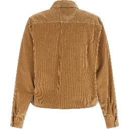 Beige Cotton Denim Jacket