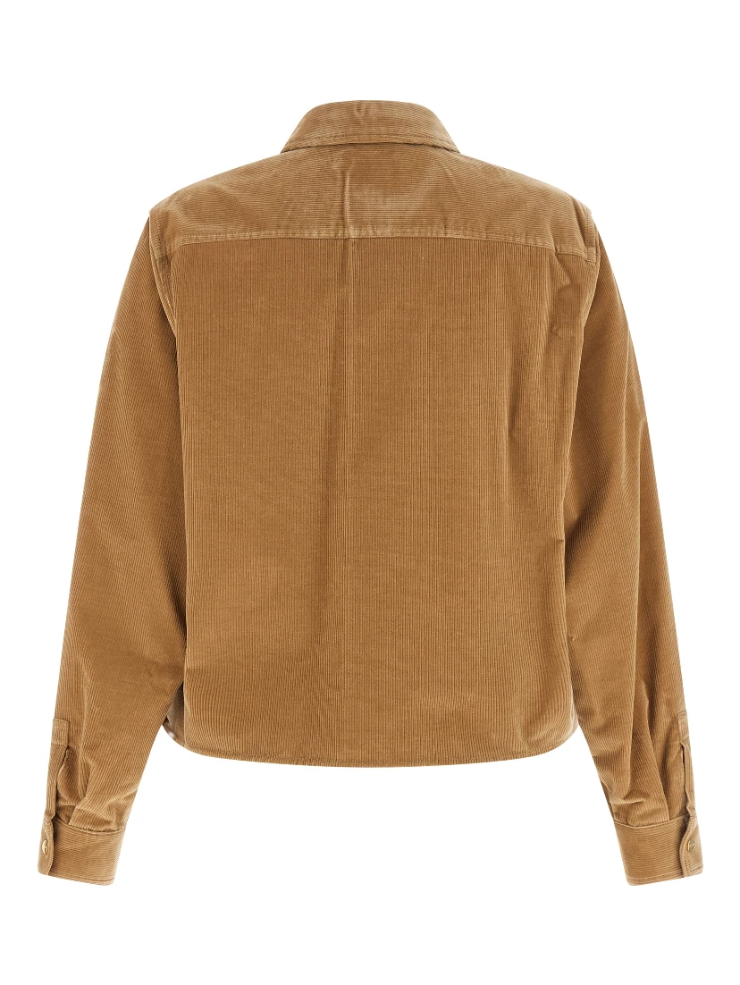 Beige Cotton Denim Jacket