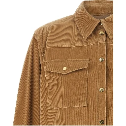 Beige Cotton Denim Jacket