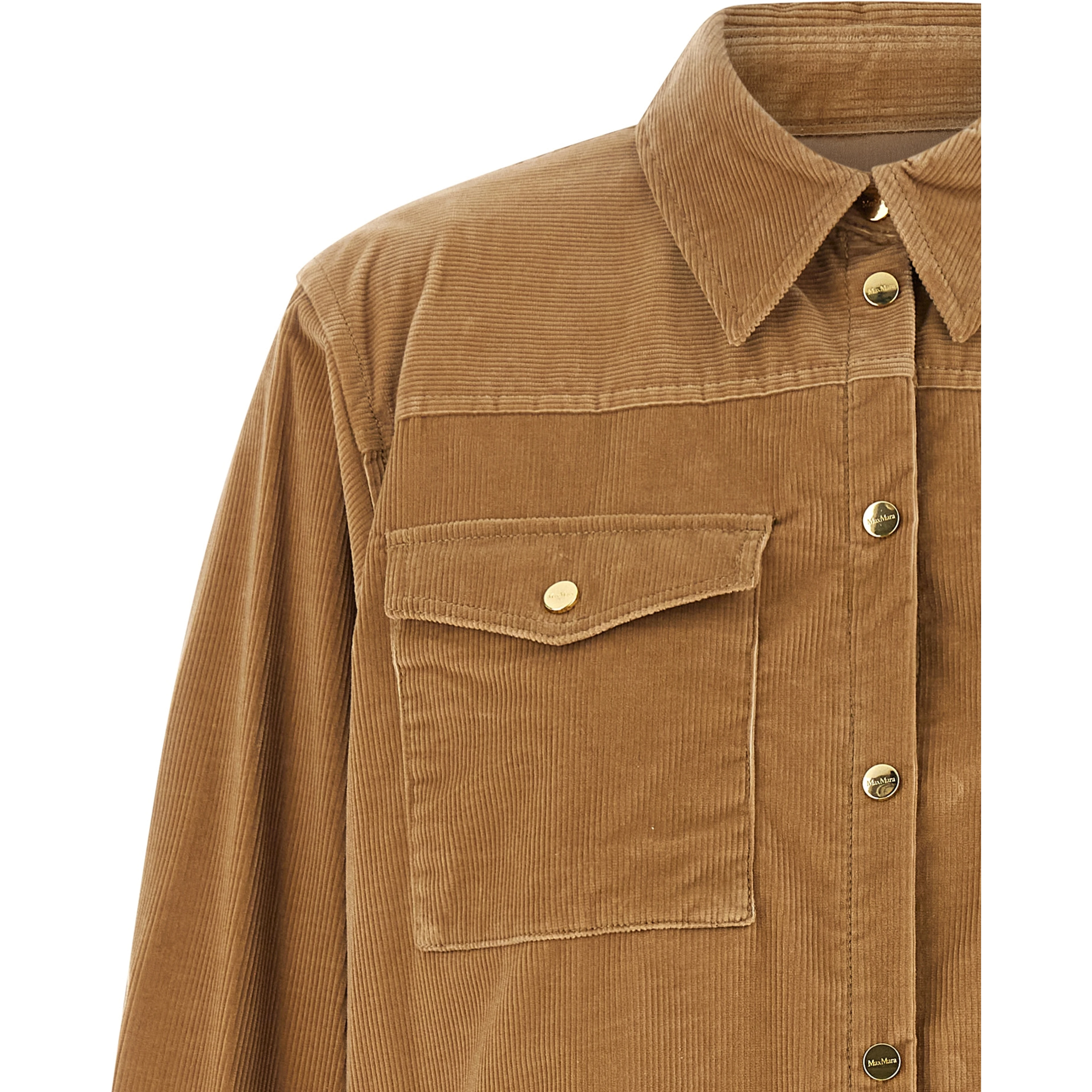 Beige Cotton Denim Jacket