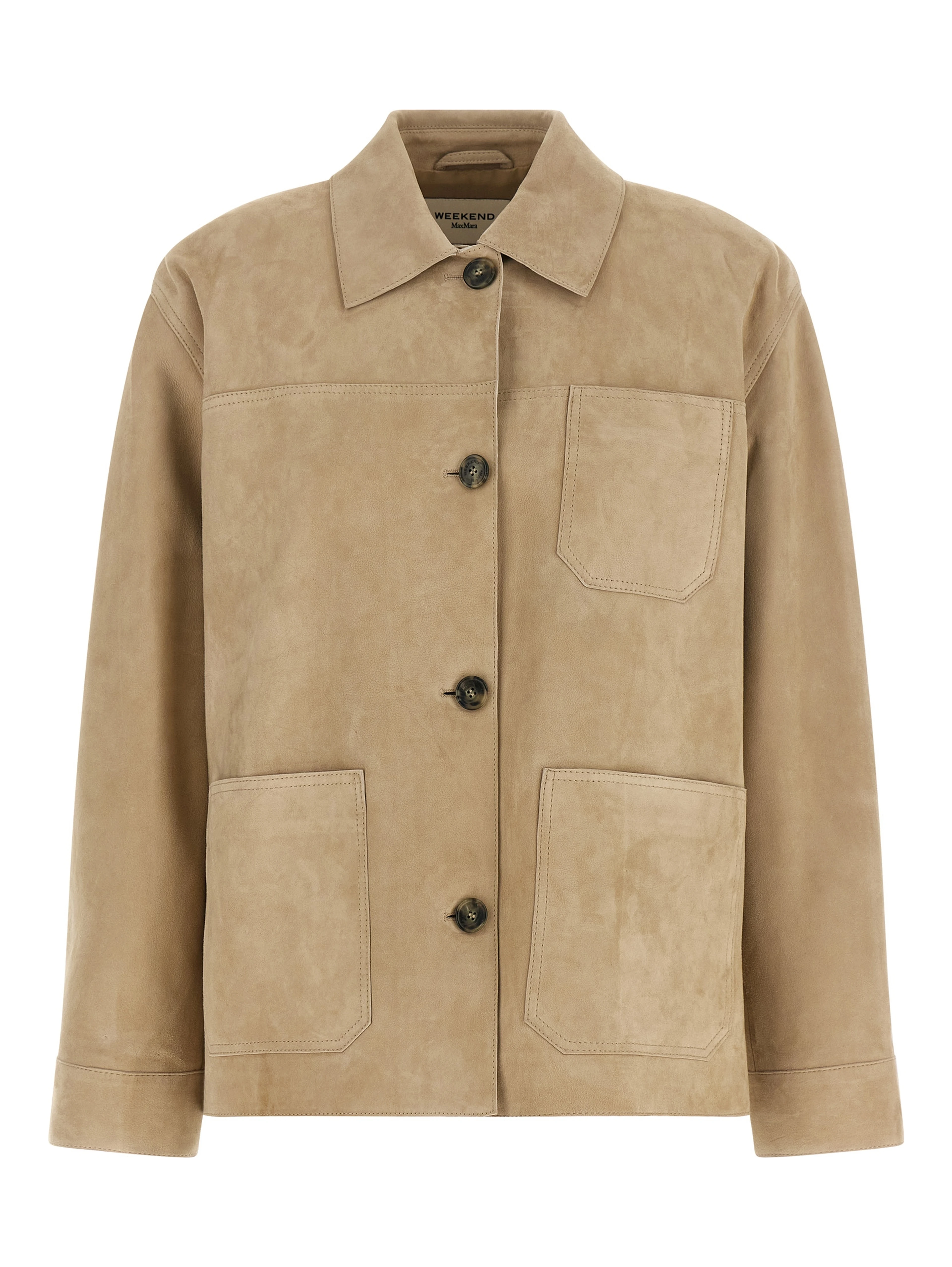 Beige Lamb Leather Leather Jacket